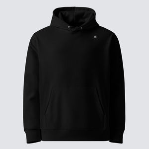 Argon Volt Featuring Mossy Egg The Bush Organic Cotton Hoodie in Black