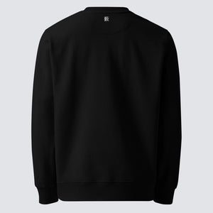 Argon Volt Featuring Mossy Egg The Bush Organic Cotton Sweatshirt in Black