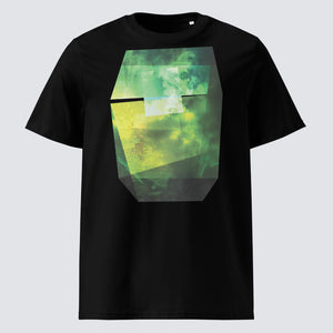 Argon Volt Featuring Mossy Egg The Bush Organic Cotton T-Shirt in Black
