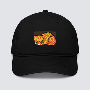 Julie de Graag December Cat Organic Cotton Cap in Black