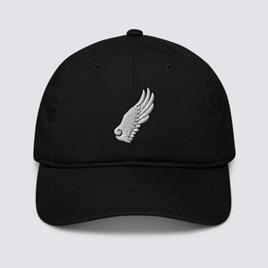 The Gabrielli Wing Organic Cotton Cap in Black