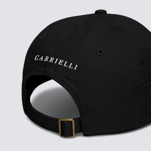 The Gabrielli Wing Organic Cotton Cap in Black