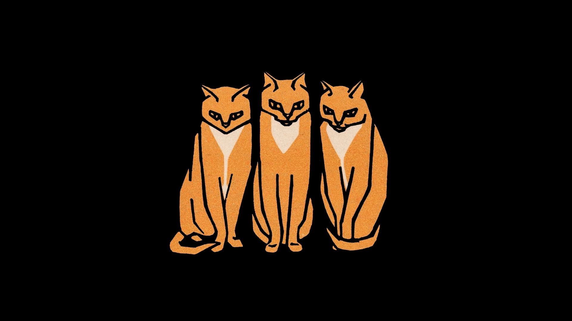 JULIE DE GRAAG: THREE CATS (1916)