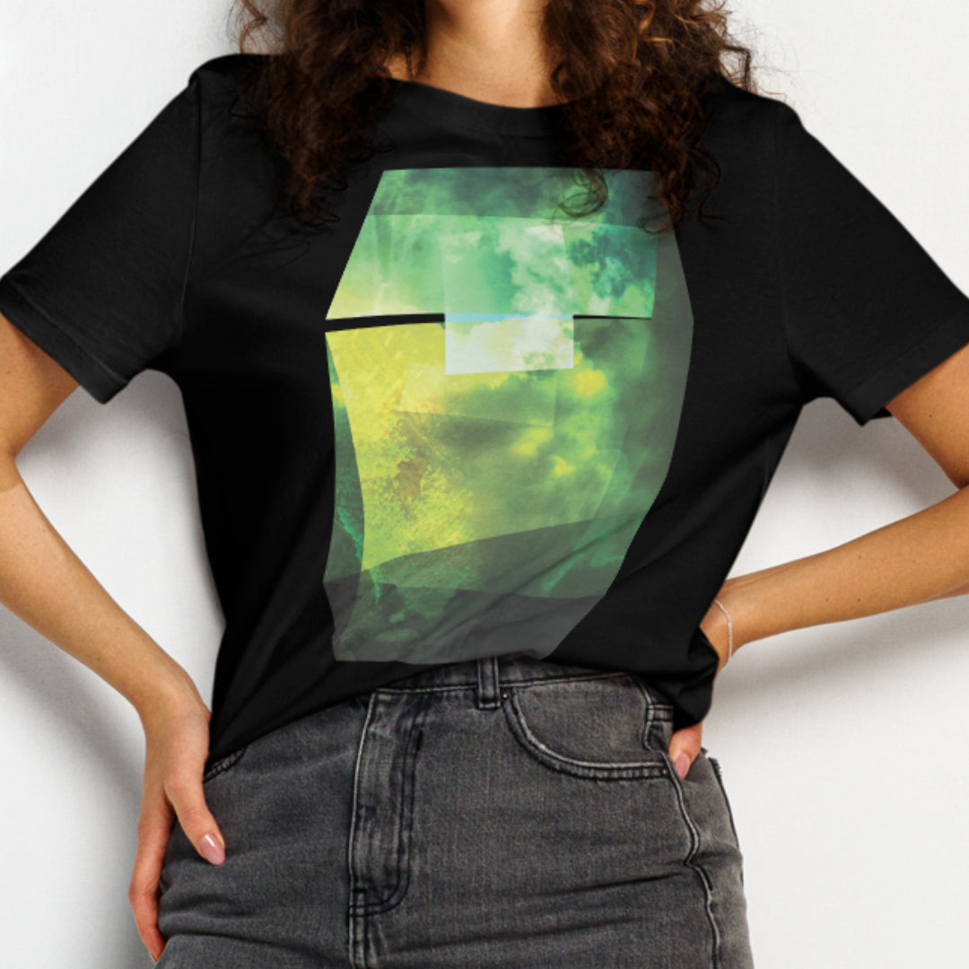 Argon Volt Featuring Mossy Egg The Bush Organic Cotton Women's T-Shirt in Black