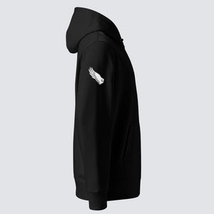 Argon Volt Pixelvision Organic Cotton Hoodie in Black