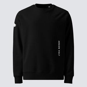 Argon Volt Pixelvision Organic Cotton Sweatshirt in Black