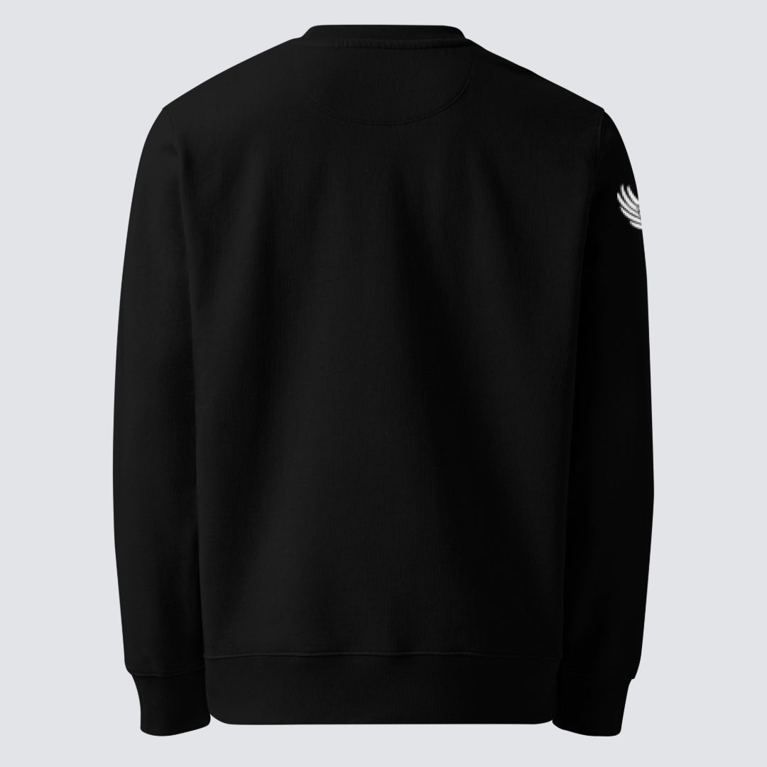 Argon Volt Pixelvision Organic Cotton Sweatshirt in Black