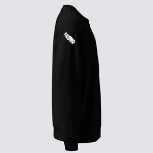 Argon Volt Pixelvision Organic Cotton Sweatshirt in Black