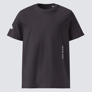 Argon Volt Pixelvision Organic Cotton T-Shirt in Anthracite