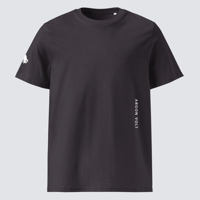 Argon Volt Pixelvision Organic Cotton T-Shirt in Anthracite