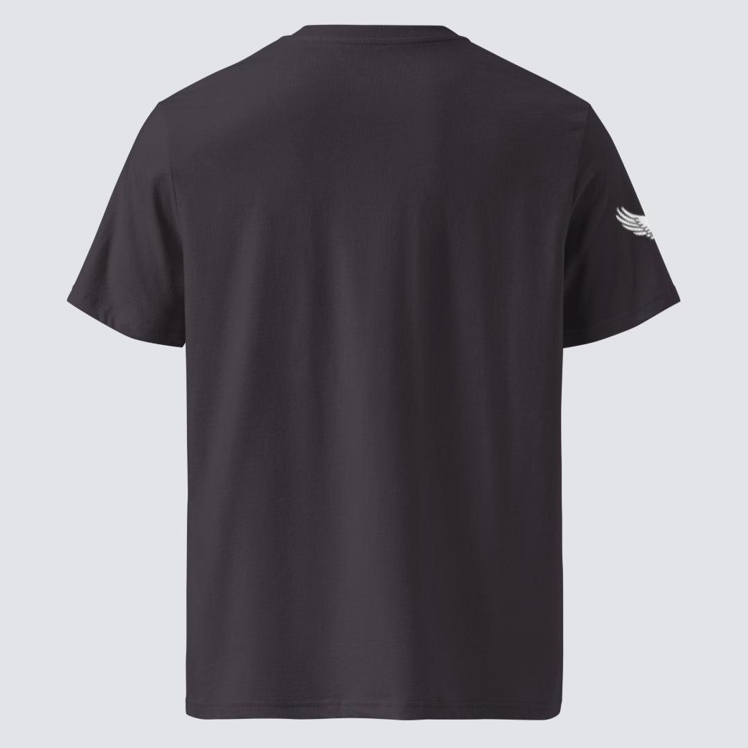 Argon Volt Pixelvision Organic Cotton T-Shirt in Anthracite
