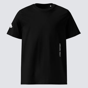 Argon Volt Pixelvision Organic Cotton T-Shirt in Black