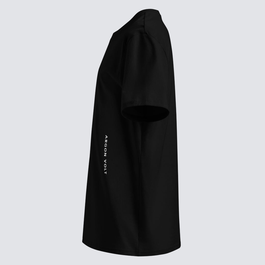 Argon Volt Pixelvision Organic Cotton T-Shirt in Black