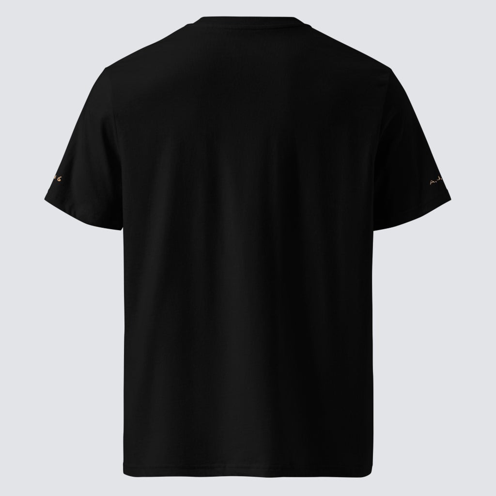 Julie de Graag Three Cats Organic Cotton T-Shirt in Black