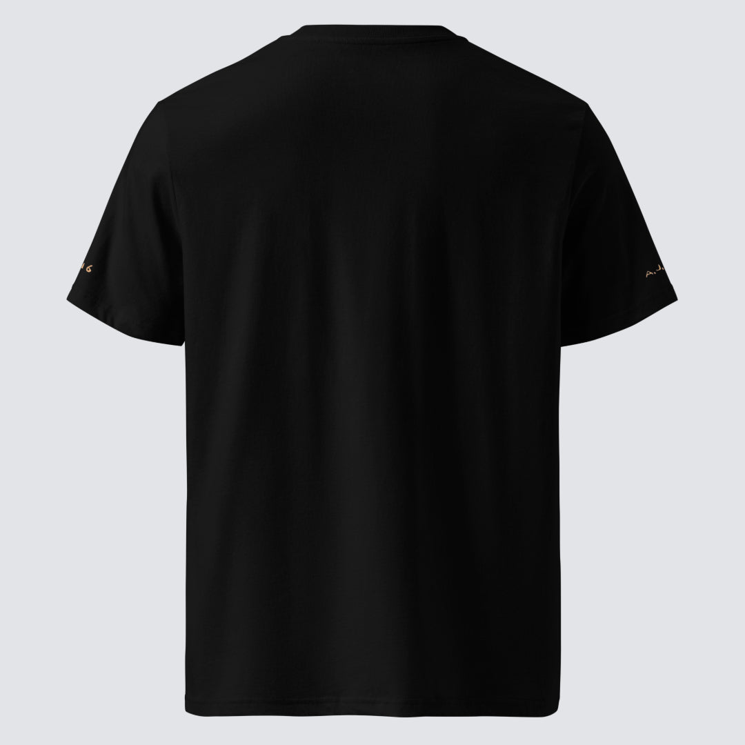 Julie de Graag Three Cats Organic Cotton T-Shirt in Black